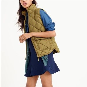 ✨NEW✨ J. Crew Green Puffer Vest
